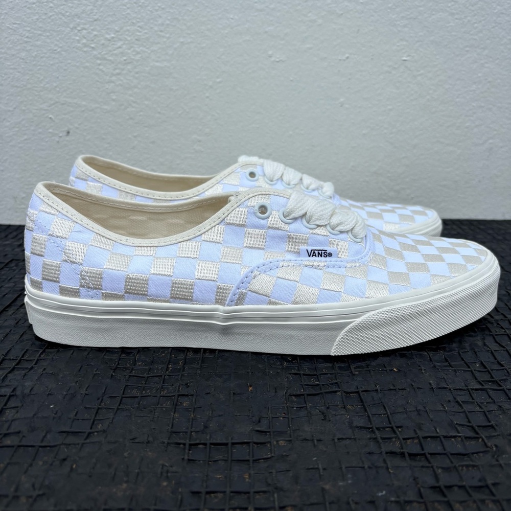 Vans OG LX Embroided Checkerboard Marshmellow Sneakers Men’s Size 9.5 WMNS Sz 11